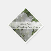 Servetten - Papier - Witte Azalea's (Hoek)