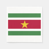 Servetten "Surinaamse vlag". (Voorkant)