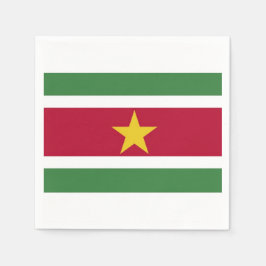 Servetten "Surinaamse vlag".
