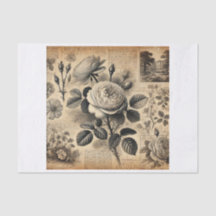 servetten, tissue paper, decoupage