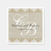 Servetten van het Document van het Huwelijk van (Voorkant)