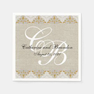 Servetten van het Document van het Huwelijk van