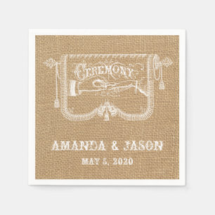 Servetten van het Document van het Huwelijk van de