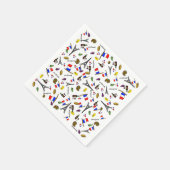Servetten van papier met Franse thema's (Hoek)