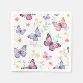 Servetten (vlinderpatroon met vlinders) (Voorkant)