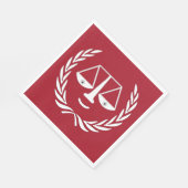 Servetten voor afstudeerfeest van rechtenstudent (Hoek)