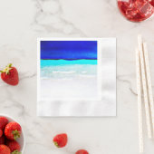 Servetten voor een bruiloft met waterverf strand (Insitu)