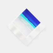 Servetten voor een bruiloft met waterverf strand (Hoek)