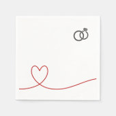 Servetten vrijgezellenfeest (Voorkant)