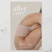 Service Aftercare Skincare Flyer (Achterkant)