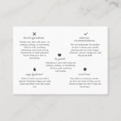 Service Aftercare Skincare Visitekaartje (Achterkant)