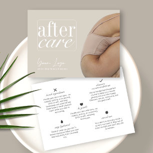 Service Aftercare Skincare Visitekaartje