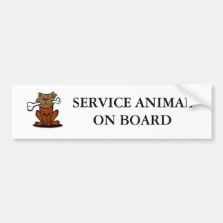 Service Animal Bumpersticker