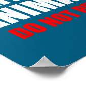 Service Animal Do Not Pet Funny Animal Lover Poster (Hoek)