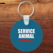 Service Animal Do Not Pet Funny Animal Lover  Sleutelhanger (Voorkant)