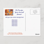 Service ansichtkaarten Herinneringen Jaarlijkse Se Briefkaart (Achterkant)