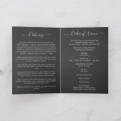 Service begrafenis overlijdensbericht met foto bed bedankkaart (Binnen)