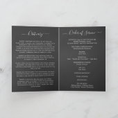 Service begrafenis overlijdensbericht met foto bed bedankkaart (Binnen)