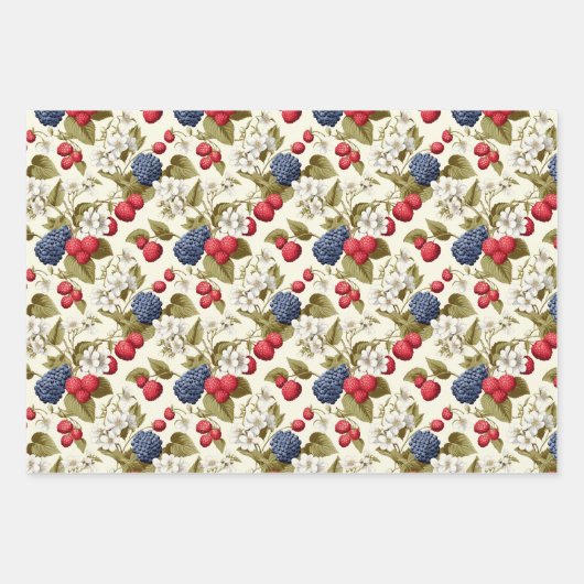 Service Berry Inpakpapier Vel (Voorkant)