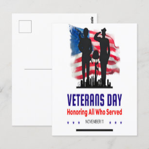 Service Beyond Self - Dank u, veteranen Briefkaart