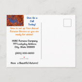 Service Briefkaarten Business HVAC-oven Jaarlijks (Achterkant)