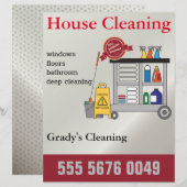 Service-brochure voor het schoonmaken van kleine b (Voorkant / Achterkant)