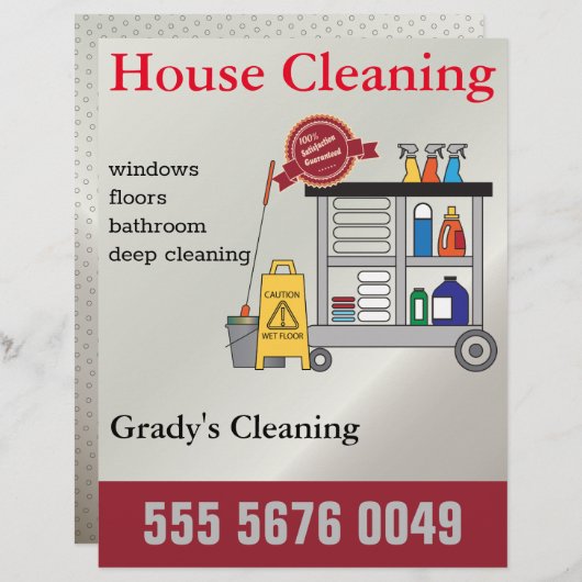 Service-brochure voor het schoonmaken van kleine b (Voorkant / Achterkant)