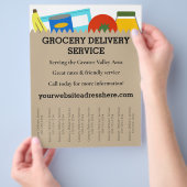 Service-brochure voor levering van kerkelijke prod flyer (Hand)