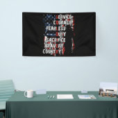 Service Courage Fearless Offer Bravery Land Spandoek (Beurs)