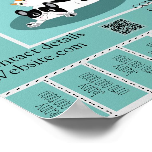 Service Design 2 voor speciale Poster Pet Sitter S (Hoek)