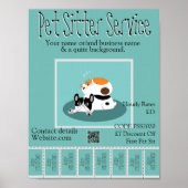 Service Design 2 voor speciale Poster Pet Sitter S (Voorkant)