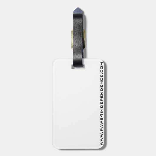 Service Dog Bagagelabel (Achterkant verticaal)