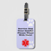 Service Dog Bagagelabel (Voorkant (verticaal))