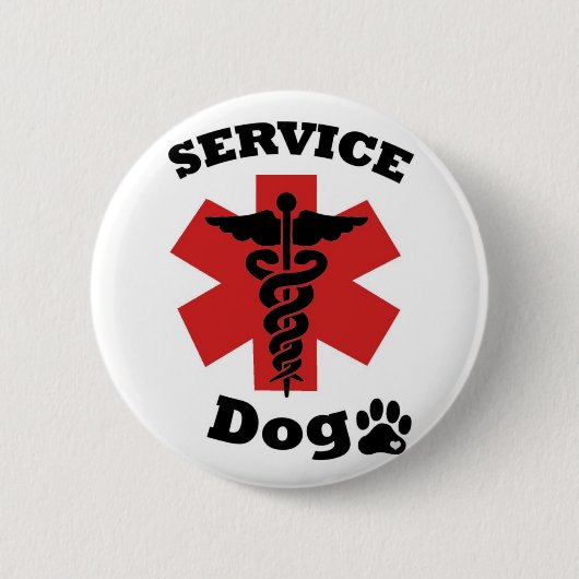 Service Dog Button (Voorkant)