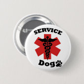 Service Dog Button (Voorkant /achterkant)