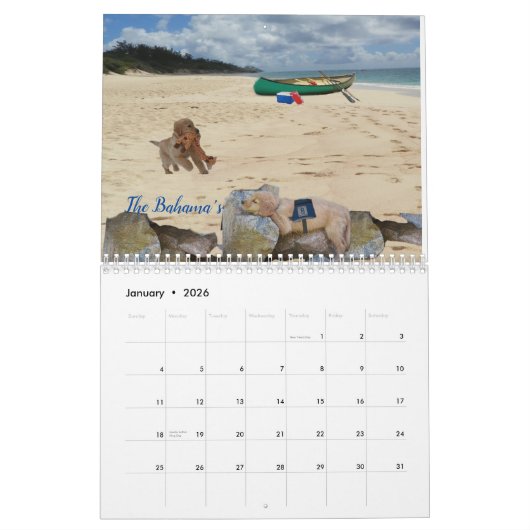 Service Dog Calendar Kalender (Jan 2026)