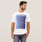 Service Dog Etiquette T-shirt (Voorkant volledig)