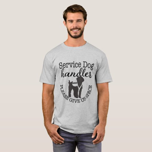 Service Dog Handler - Geef ons ruimte T-shirt (Voorkant volledig)