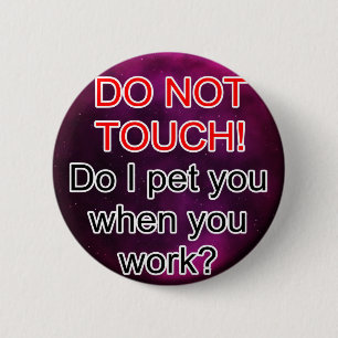 Service Dog Helpers Paarse ruimte Ronde Button 5,7 Cm