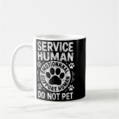 Service Dog Human Do Not Pet Funny Rescue Dog Owne Koffiemok (Links)