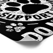 Service Dog Human Do Not Pet Funny Rescue Dog Owne Poster (Hoek)