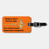 Service Dog ID Bagagelabel (Voorkant horizontaal)