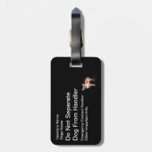 Service Dog ID Bagagelabel (Achterkant verticaal)