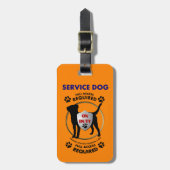 Service Dog ID Bagagelabel (Voorkant verticaal)