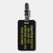 Service Dog ID-Label Bagagelabel (Voorkant verticaal)