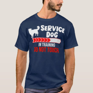 Service Dog in training Niet aanraken met Trainer  T-shirt