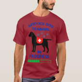 Service Dog in Training Registered Trainer Lab T-shirt (Voorkant)
