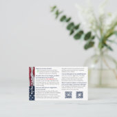 Service Dog Info Kaart: Snelle feiten Visitekaartje (Staand voorkant)