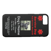 Service Dog Label Case-Mate iPhone Case (Achterkant (Horizontaal))