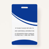 Service Dog Personalized Autism Support Dog Photo Badge (Achterkant)